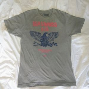 Levis Mens T-Shirt Graphic Strauss & Co Sanforized Denim Gray Size Medium